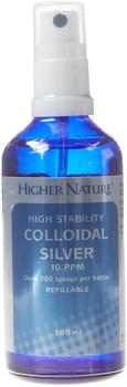 Higher Nature Colloidal Silver 10ppm 99.999% 100ml Sprühflasche (vegan) HN (bi