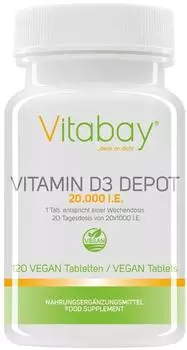 Vitabay Vitamin D3 Depot 20.000 i.E. Tabletten (120Stk.)