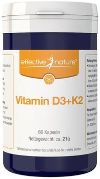 Effective Nature Vitamin D3 + K2 Kapseln 60 St.