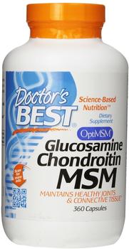 Doctors Best Glucosamine Chondroitin MSM Kapseln 360 St.