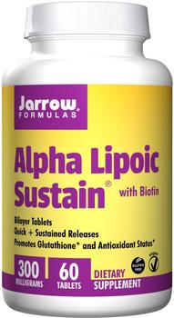Jarrow Formulas Alpha Lipoic Sustain 300, with Biotin, 300 mg - Jarrow Formulas - Qty 1