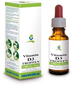 APOrtha Vitamin D3 1000 I.E - 25 µg - 2000 vegane Tropfen - 50 ml