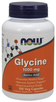 NOW Foods Glycine, 1000 mg, 100 Kapseln
