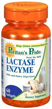 Puritans Pride Lactase Enzym Softgels 60 St.