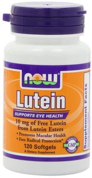 NOW Foods Lutein, 10 mg, 120 Softgels Now Foods - Qty 1