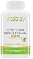 Vitabay Löwenzahn Wurzel Extrakt 500 mg (Dandelion Root) - 120 Vegi Kapseln - Harntreibend - Entwässernd