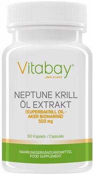 Vitabay Neptune Krill Öl 500 mg - 60 Softgels - Für Herz-Kreislauf