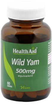 HealthAid Wild Yam 500mg - Standardised (wilde Yamswurzel) 60 Tabletten HA