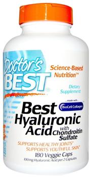 Doctors Best Best Hyaluronic Acid with Chondroitin Sulfate Kapseln 180 St.