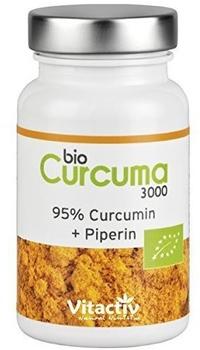 Vitactiv Natural Nutrition Bio Curcuma 3000 Kapseln (60 Stk.)