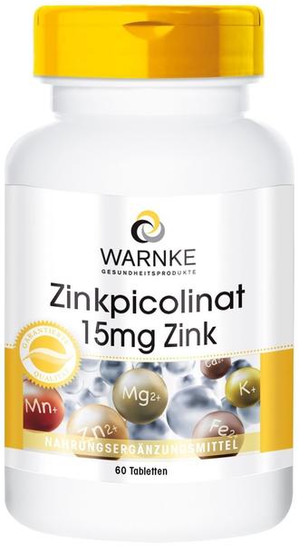Warnke Gesundheit Zinkpicolinat mit 15mg Zink Tabletten (60 Stk.)