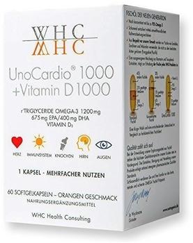 nutrogenics Unocardio 1000 + Vitamin D 1000 Kapseln 60 St.