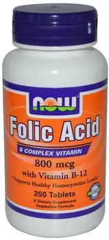 Now Foods Folic Acid B Complex (250 Stk.)