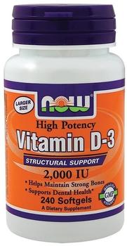NOWFoods Vitamin D-3 2,000 IU, 240 Softgels