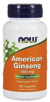 NOWFoods American Ginseng 500mg,100 Caps, Now Foods