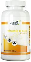 HEALTH+ VITAMIN D3 & K2, 90 Kapseln 90 St