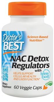 Doctors Best Doctors Best, Best NAC Detox Regulators, 60 Veggie Caps