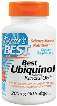 Doctors Best Best, Ubiquinol, Featuring Kaneka&apos;s QH, 200 mg, 30 Softgels