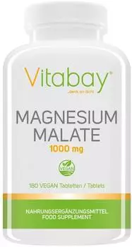 Vitabay Magnesium Malate 1000mg Tabletten (180 Stk.)