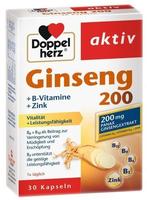Doppelherz Aktiv Ginseng 200 + B-Vitamine + Zink Kapseln 30 St