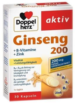 Doppelherz Aktiv Ginseng 200 + B-Vitamine + Zink Kapseln 30 St