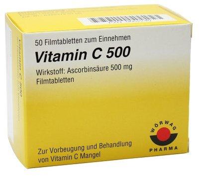 Wörwag Pharma Vitamin C 500 Tabletten (50 Stk.) Test ❤️ Testbericht.de  April 2022