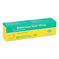 PZN-DE 08900542, Verla-Pharm Arzneimittel Zinkbrause Verla 25mg 20 ST