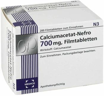 Calciumacetat Nefro 700 mg Tabletten (200 Stk.)