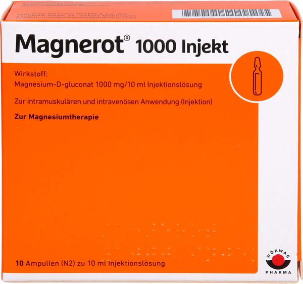 Magnerot 1000 Injekt Ampullen (10 x 10 ml)