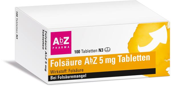Folsäure 5 mg Tabletten (100 Stk.)