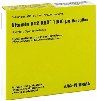 Vitamin B12 AAA 1000 µg Ampullen (5 x 1 ml)