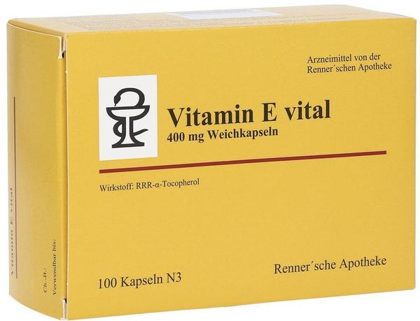 Vitamin E vital 400mg Weichkapseln (100 Stk.)