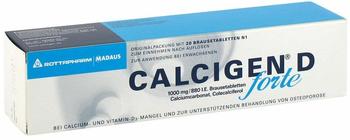 Calcigen D Forte 1000 mg/880 I.e. Brausetabletten (20 Stk.)