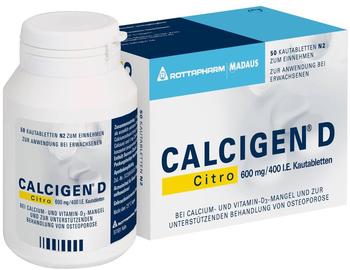 Calcigen D Citro 600 Mg/400 I.e. Kautabletten 50 Stk.