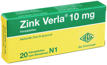 Zink Verla 10 Filmtabletten (20 Stk.)