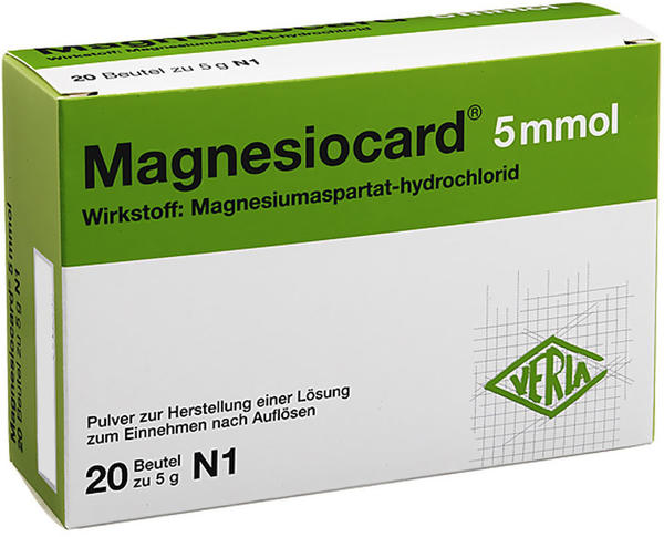 Magnesiocard 5 mmol Pulver (20 Stk.)
