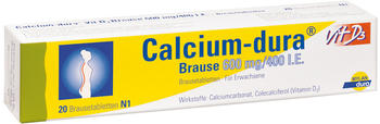 Calcium Dura Vit. D3 600 mg/400 I.E. Brausetabletten (20 Stk.)