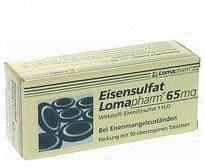Eisensulfat 65 mg Tabletten (50 Stk.)