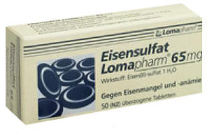 Eisensulfat 65 mg Tabletten (20 Stk.)