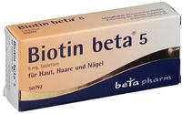 PZN-DE 01841931, betapharm Arzneimittel Biotin beta 5 Tabletten 50 St