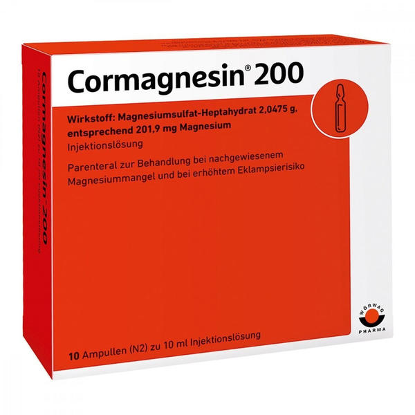Cormagnesin 200 Ampullen (10x 10 ml)