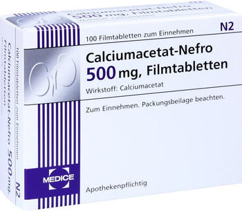 Calciumacetat Nefro 500mg Tabletten (100 Stk.)