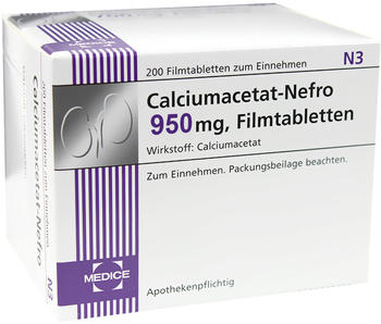 Calciumacetat Nefro 950 mg Tabletten (100 Stk.)