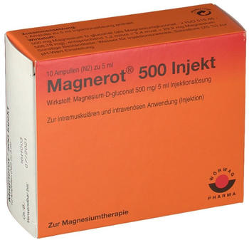 Magnerot 500 Injekt Ampullen (10 x 5 ml)