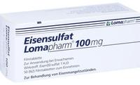 PZN-DE 01713423, Eisensulfat Lomapharm 100mg 50 stk