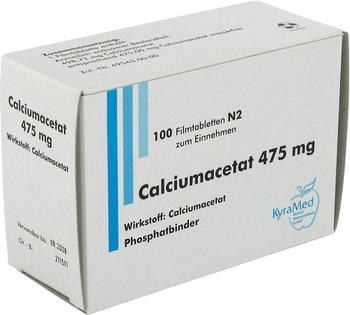 Calciumacetat 475 mg Filmtabletten (100 Stk.)