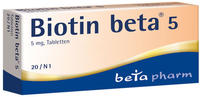 Biotin Beta 5 Tabletten (20 Stk.)