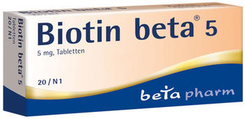 Biotin Beta 5 Tabletten (20 Stk.)