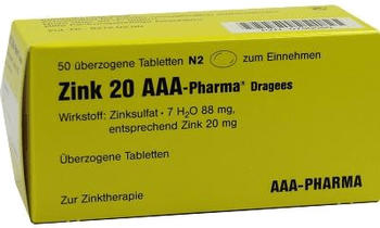 Zink 20 AAA Pharma Dragees (50 Stk.)