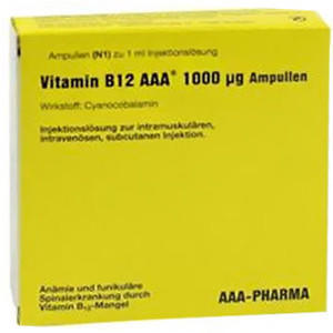 Vitamin B 12 Aaa 1000 Æg Ampullen (10 x 1 ml)
